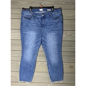 Wonderly Mid Rise Skinny Crop Jeans Womens 20W